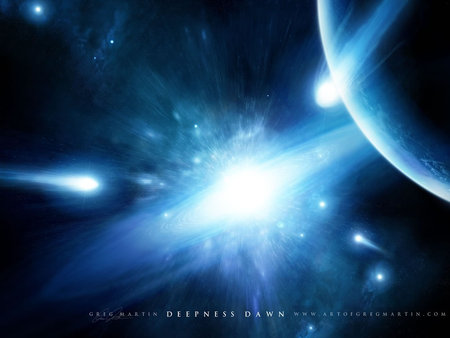 Deepness dawn - stars, space