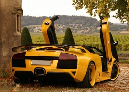 Lamborghini GTT at Italian Landscape - italian landscape, sport car, super sport car, lamborghini gtt, murcielago, lamborghini