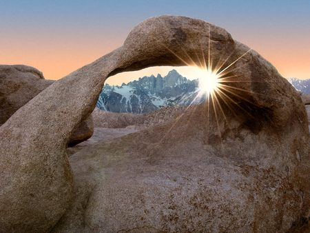 Artistic Rendition Alabama Hills California - nature, sunset