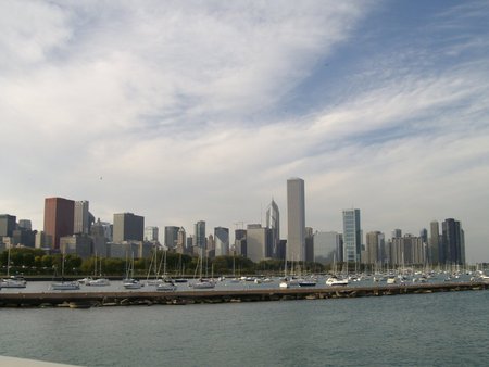 chicago skyline  - landscape, nature, beach