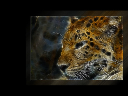 Fractal leopard - leopard, leopards, fractal, cat