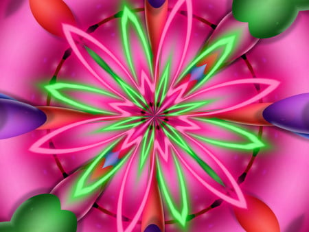 Energy flower - fractal, flowers