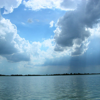 Clouds with rays