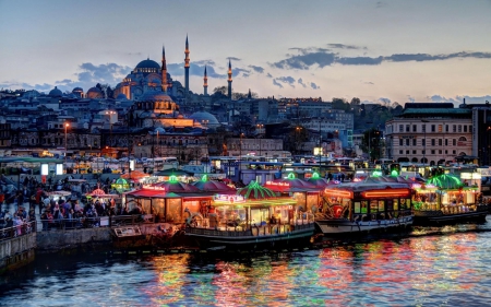 Istanbul - city, sky, lake, istanbul