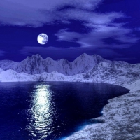 moon at night