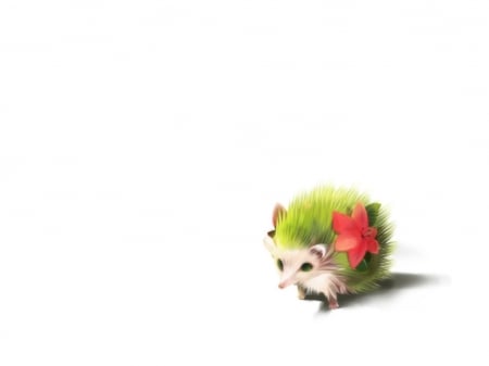 Shaymin - realistic, beauty, nice, simple, white, pretty, anime, green, cute, shaymin, adorable, monster, lovely, cg, pokemon, hd, kawaii, 3d, creature, beautiful, plain, sweet