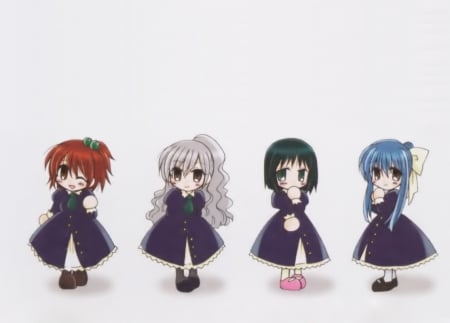 Miator's Chibi - pretty, anime, aoi nagisa, kawaii, female, team, dress, nagisa, Suzumi, long hair, uniform, short hair, group, iful, strawberry panic, tamao, chibi, nice, gown, anime girl, hanazono, beautiful, girl, beauty, lovely, friend, sweet, aoi, school uniform, shizuma, cute