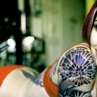 Pretty Tattooed Girl