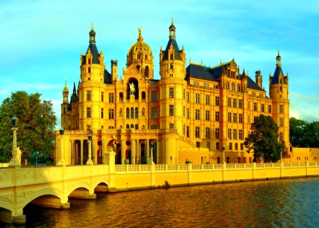 Pallace - bridge, pallace, photo, river