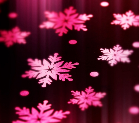 Pink Snowflakes - beauty, collage, winter, snowflakes, lovely, art, abstract, pretty, red, beautiful, pink, cute