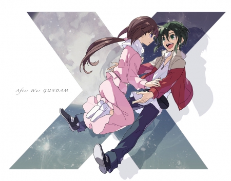 After War Gundam X - love, nice, cute, couple