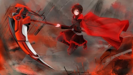 RWBY - RWBY, girl, anime, red