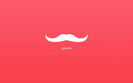 Spiffy - mustache, white, CG, Spiffy