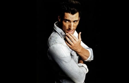 David Gandy - white, handsome, male, man, david gandy, black, model