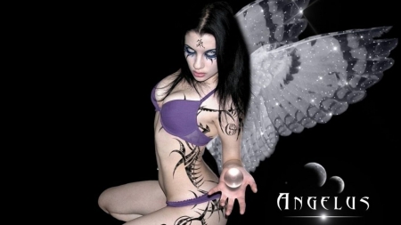 Mysterious magic fairy - fairies, fantasy, fantasy girl, dark