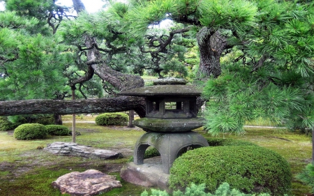 Japanese garden - trees, nature, garden, japanese