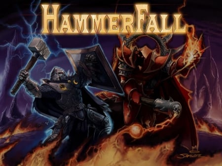 HammerFall Wallpaper - power metal, band, music, hammerfall