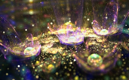 splashing glitter - glitter, abstract, splashing, splashing glitter