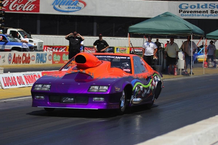 Camaro-Z28 Racer - orange, bowtie, purple, track