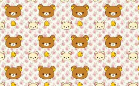 Teddy Bear - pretty, abstract, roses, yellow, collage, beauty, lovely, pink, sweet, tecture, white, teddy bear, cute, background