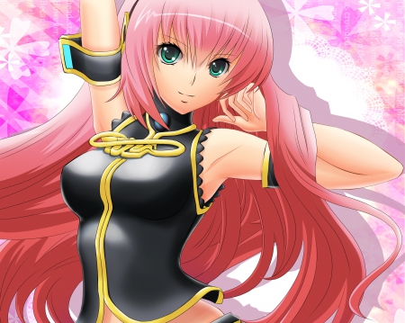 Megurine Luka - cute, beautiful, vocaloids, hot, anime girl, girl, pink hair, megurine, luka, superstar, singer, megurine luka, pretty, beauty, green eyes, sweet, vocaloid, anime, diva, long hair, nice, lovely, sexy, female, idol