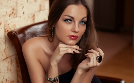 Pretty face - ring, face, woman, model