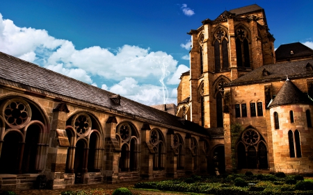 Cathedral Of Trier - sky, clouds, beautiful, cathedral of trier, architecture, cathedral, buildings, germany