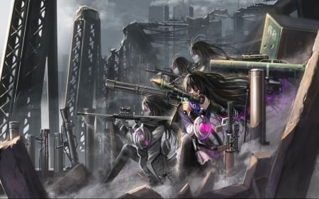 akemi homura - madoka, gir, cool, gun