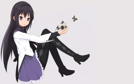 akemi homura magic - nice, cute, girl, kawai