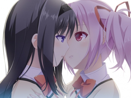 homura and madoka - cute, nice, love, frends