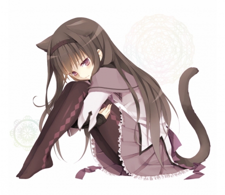 akemi homura catgirl