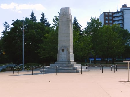 War Memorial at City Hall Brampton Ontario Canada #1