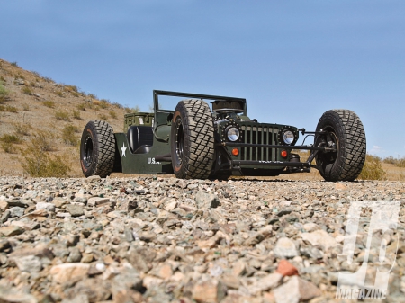 1945 Jeep Rod - classic, jeep, green, custom