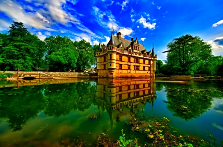 Palace - bridge, photo, palace, river