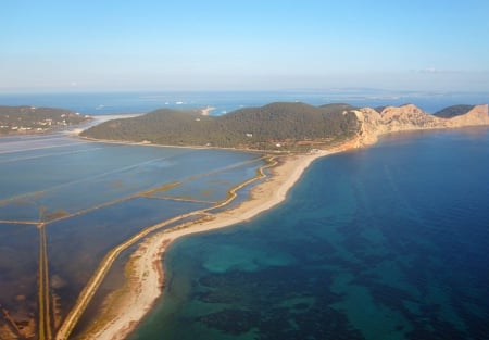 Ses Salines Ibiza - horizon, nature, view, photography, road, sea, mountain