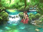 Hakurei Reimu in the Forest