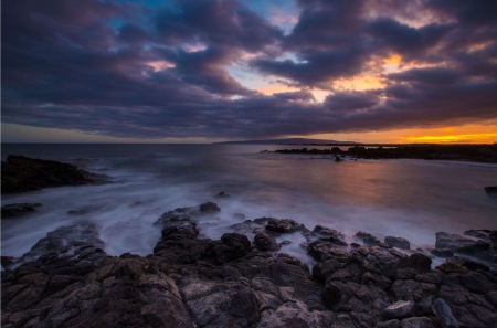 sunset - fun, ocean, nature, sunset