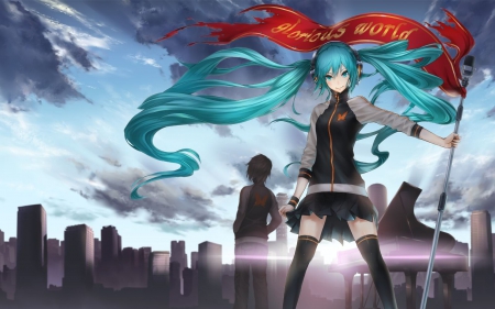 Hatsune Miku - girl, anime, miku, Hatsune