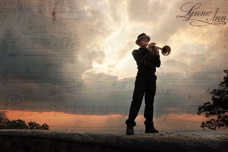 trumpet - music, trumpet, man, photography