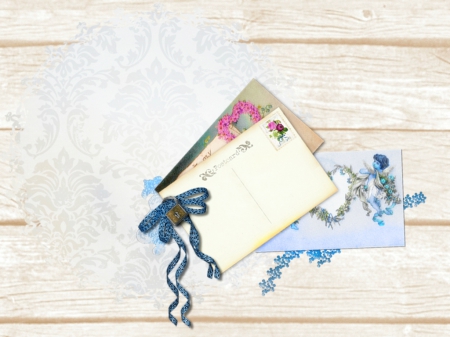 Love Letter - love, letters, light blue, love letter