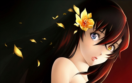 rozen maiden - anime, girl, rozen maiden, flower