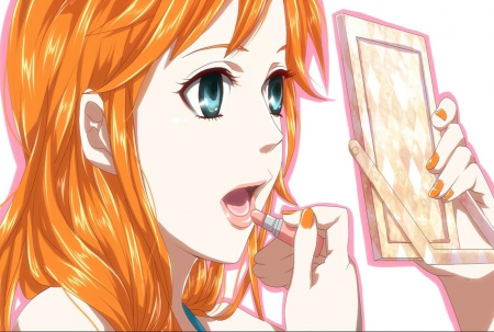 Nami - nami, pretty, one piece, makeup, anime, girl