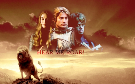 Game of Thrones - The Lannister's - a song of ice and fire, lion, sunset, thrones, lannister, hbo, fantasy, tyrion, game, jaime, westeros, house, medieval, game of thrones, skyphoenixx1, george r r martin, cersei, cat, got, wallpaper, show, tv show, entertainment, picture, kingslayer, essos, fantastic