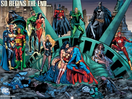 Justice League - comic, Justice, League, super, hero