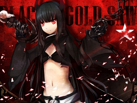 Black rock shooter - anime, cute, girl, black rock shooter