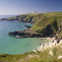 Land's End at Cornwall, England