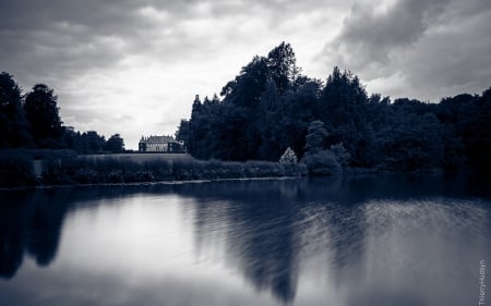 Manson - manson, lake, tree, water