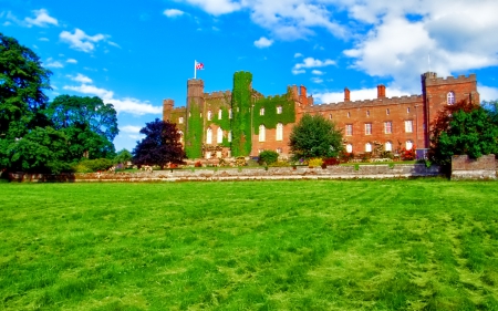 Castle - sky, photo, castle, trees, green