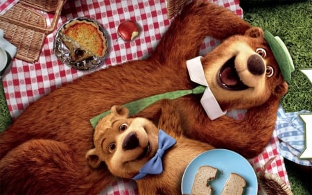 YOGI BEAR - yogi, pie, bear, picinic, basket, boo