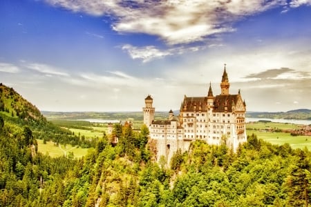 Castle - photo, castle, germany, mountagne